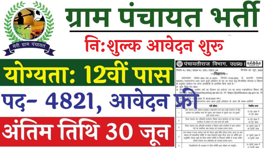 Panchayat Sahayak Vibhag Bharti 2024